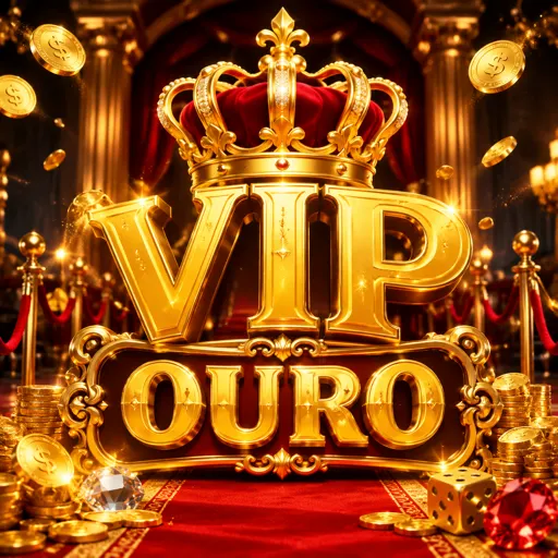 Símbolo VIP com fundo escuro dourado